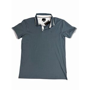 Stone Falcon Mens XL Green Polo Shirt Short Sleeve Cotton Blend NWT